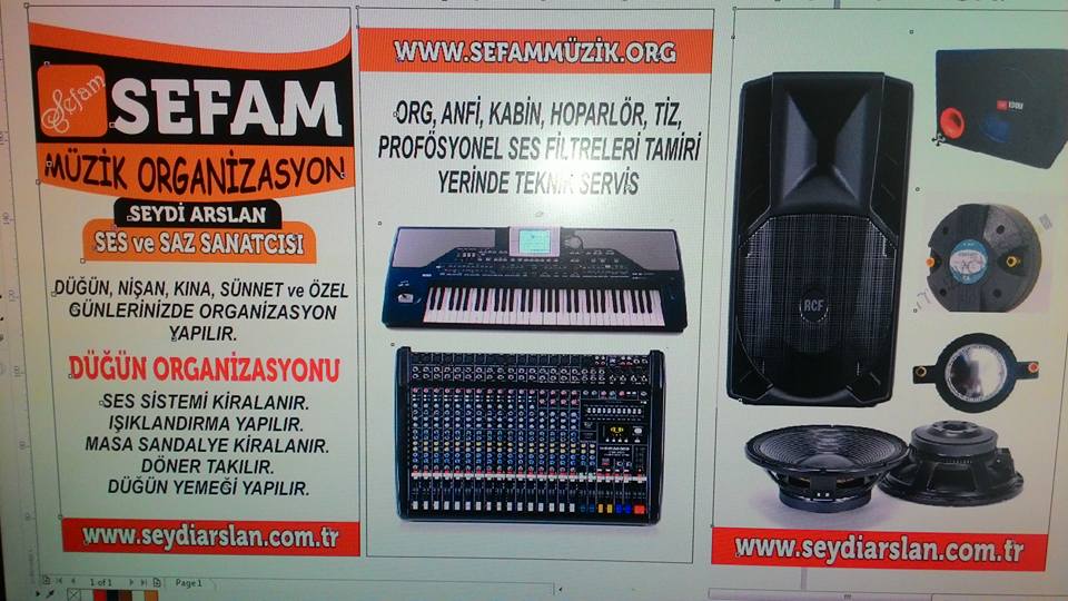 Ankara SİNCAN ESENLER MAH. Sefam Müzik Organizasyon 0536 474 94 46 - 0552 474 94 46