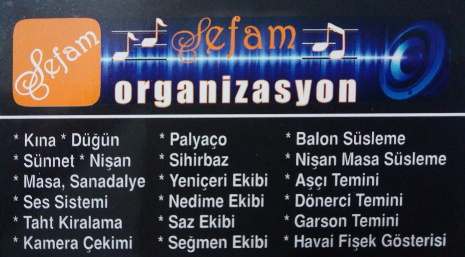 Ankara Keçiören Sefam Organizasyon Ankara 0536 474 94 46 - 0552 474 94 46