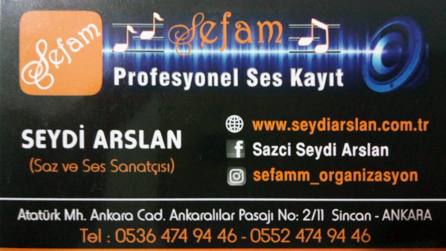 Çayyolu Sefam Organizasyon Ankara 0536 474 94 46 - 0552 474 94 46